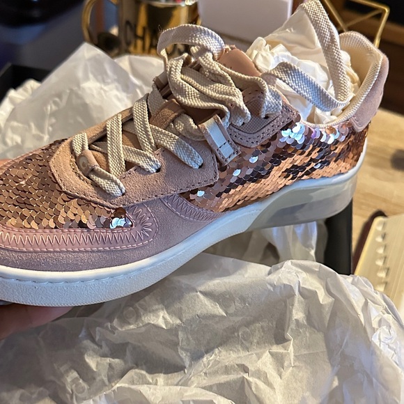 COACH CITYSOLE COURT Sequin Pink Women's Sneakers - Picture 1 of 16